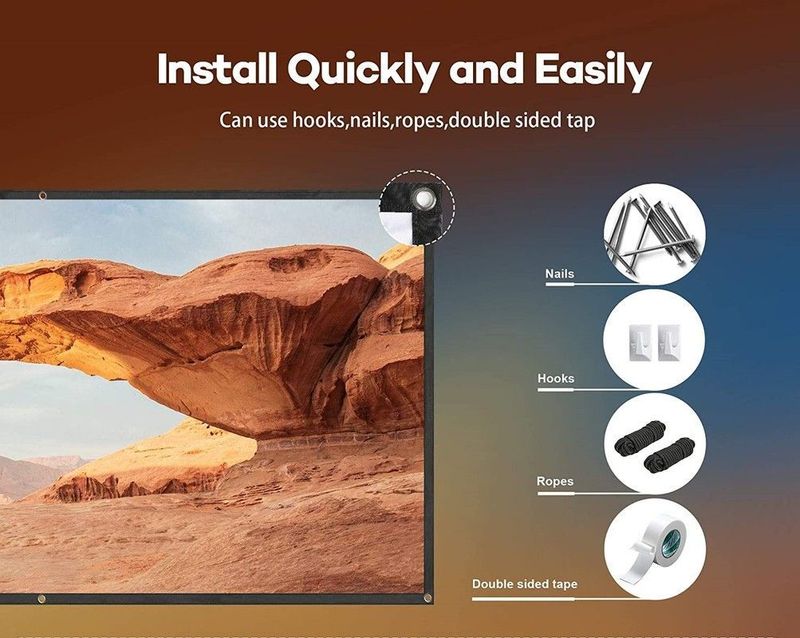 Royality 100 inch 16:9 HD Projector Screen - Image 4