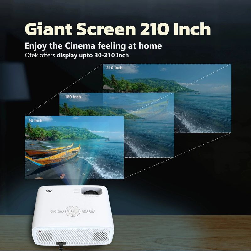 OTEK OT-WEPIC Portable Projector 6000lm - Image 6