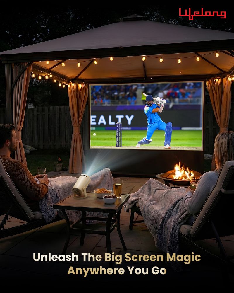 Lifelong Lightbeam Smart LED Projector, Android 14, 1080P/4K, 4000L, - Image 5