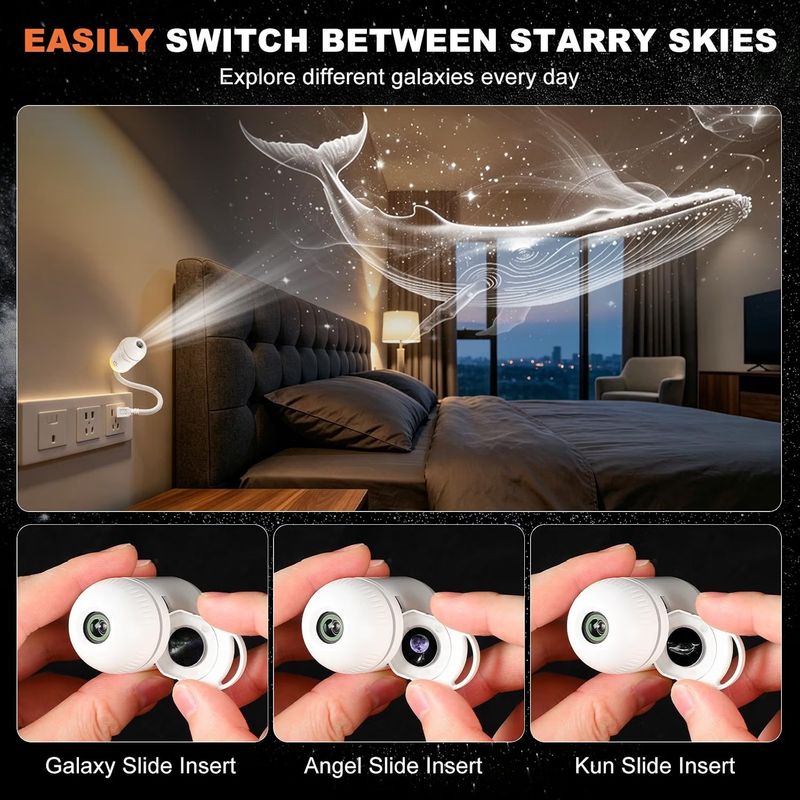 rivtoxx 2-in-1 Galaxy Projector Night Light - Image 4