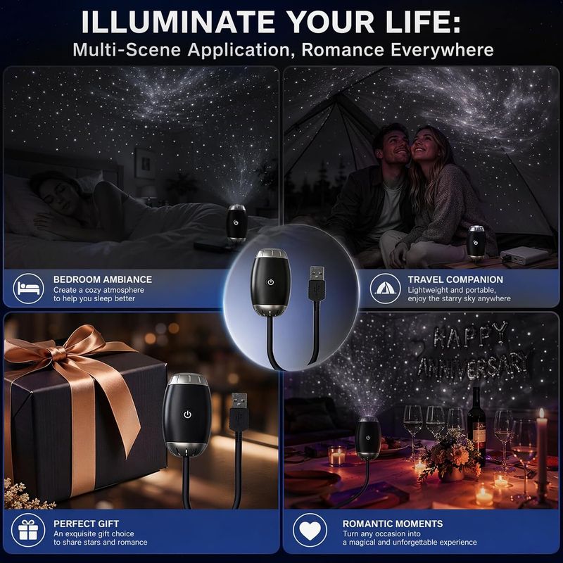 Pleasure hub Galaxy Star Projector Night Lamp - Image 5