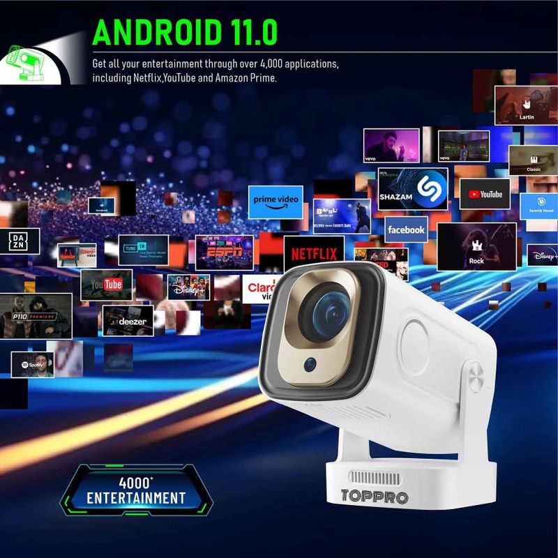 TOPPRO HY260PRO 4K Android Projector - Image 3
