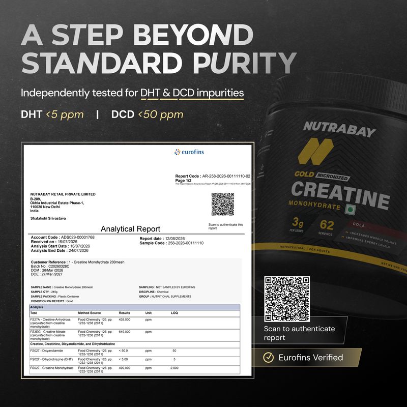 Nutrabay Gold Micronized Creatine Monohydrate - Image 5