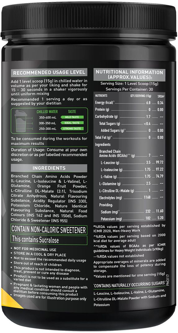 MUSCLEBLAZE BCAA PRO 240g - Image 5