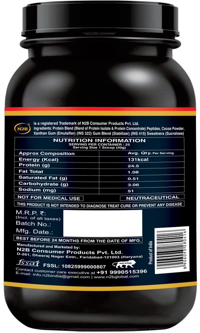 N2B Nutrition Whey Gold Whey Protein Isolate - Image 3
