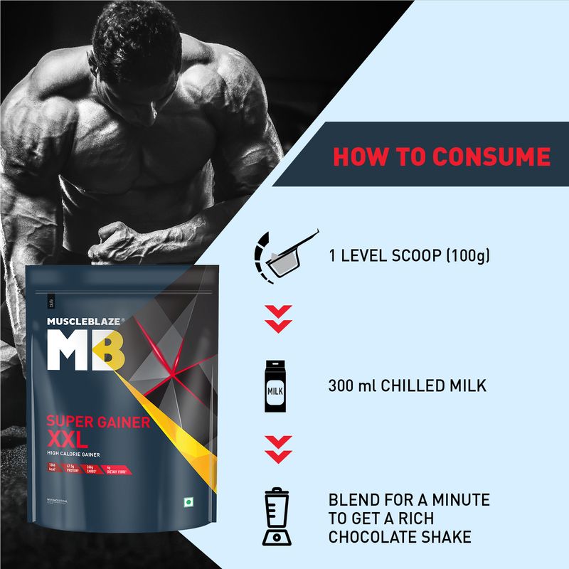 MUSCLEBLAZE Super XXL Weight Gainers/Mass Gainers - Image 5