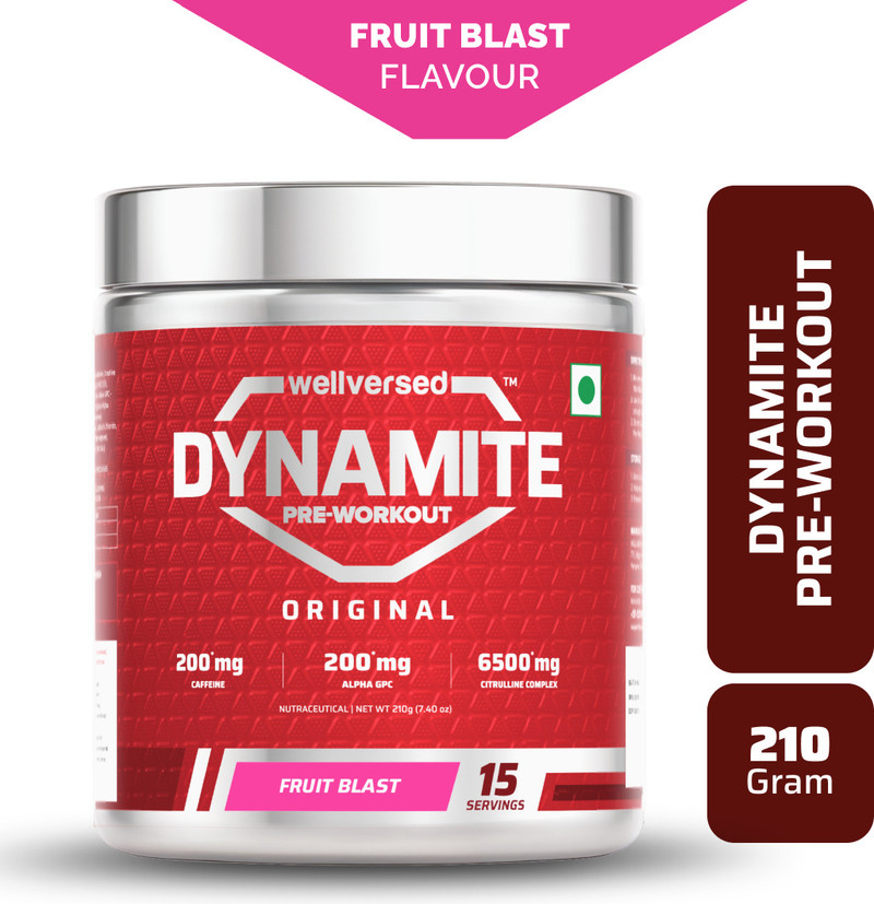 wellversed dynamite pre workout 210g 15 servings unleash explosive energy pre workout