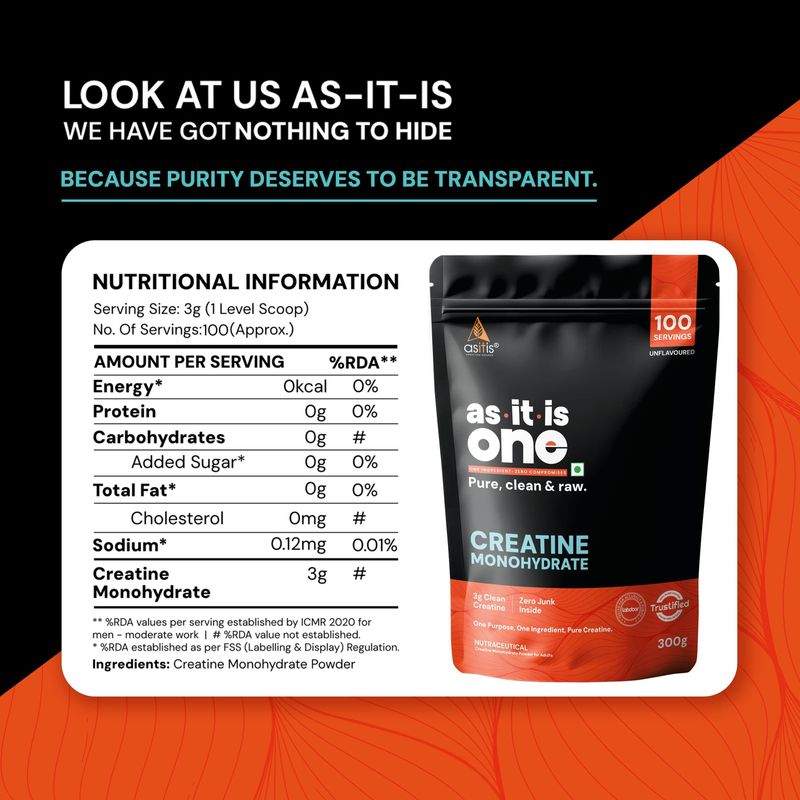 AS-IT-IS Nutrition One Monohydrate 300g - Image 4