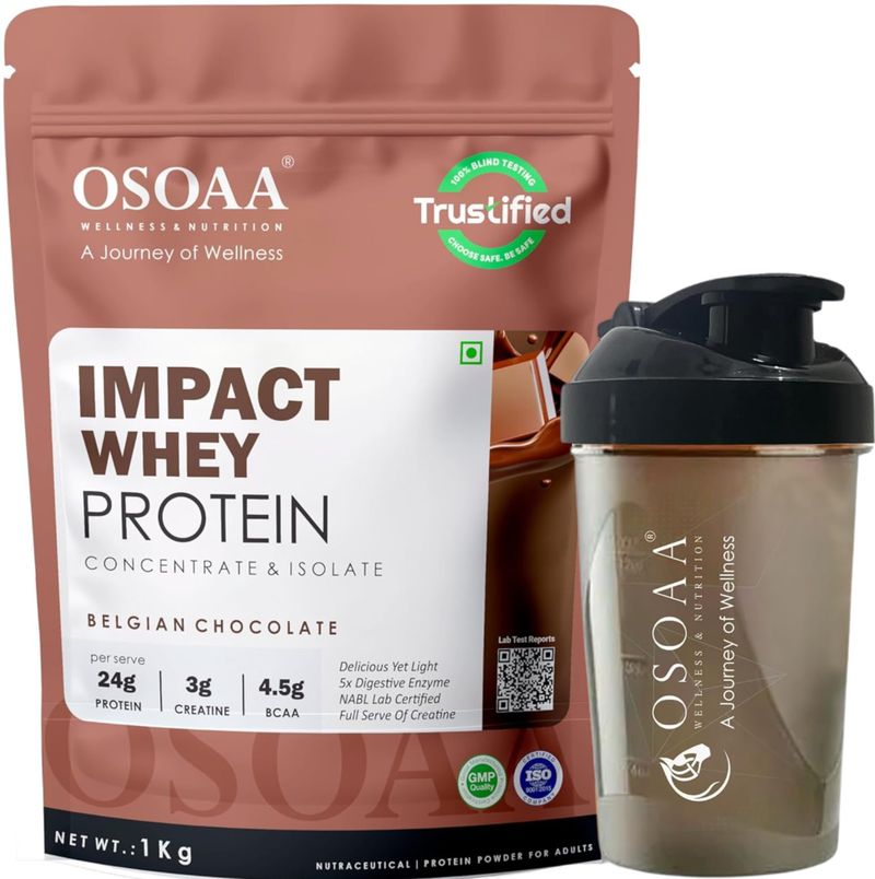 Osoaa Impact Whey Protein with Shaker - Image 2
