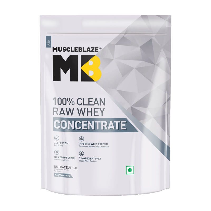 MuscleBlaze 100% Clean Raw Concentrate Whey Protein - Image 2