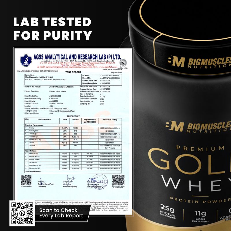 BIGMUSCLES NUTRITION Premium Gold Whey Protein 1kg Chocolate Brownie - Image 6