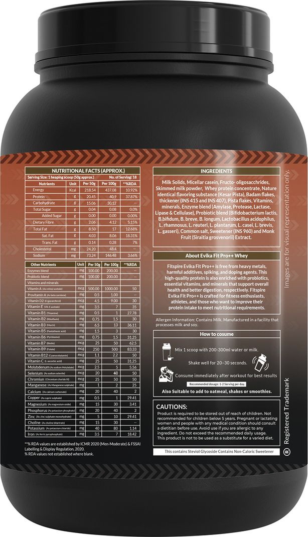 Fitspire EVIKA Fit Super Pro Plus Protein Powder with Shaker - Image 5