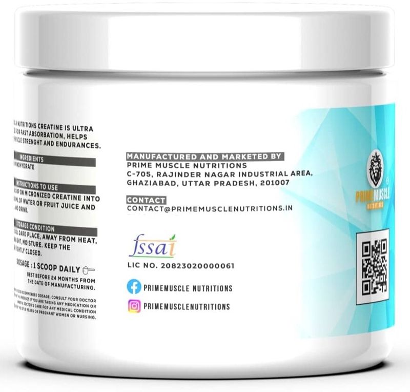 Primemuscle Nutritions 100% Pure Creatine 66 Servings - Image 6