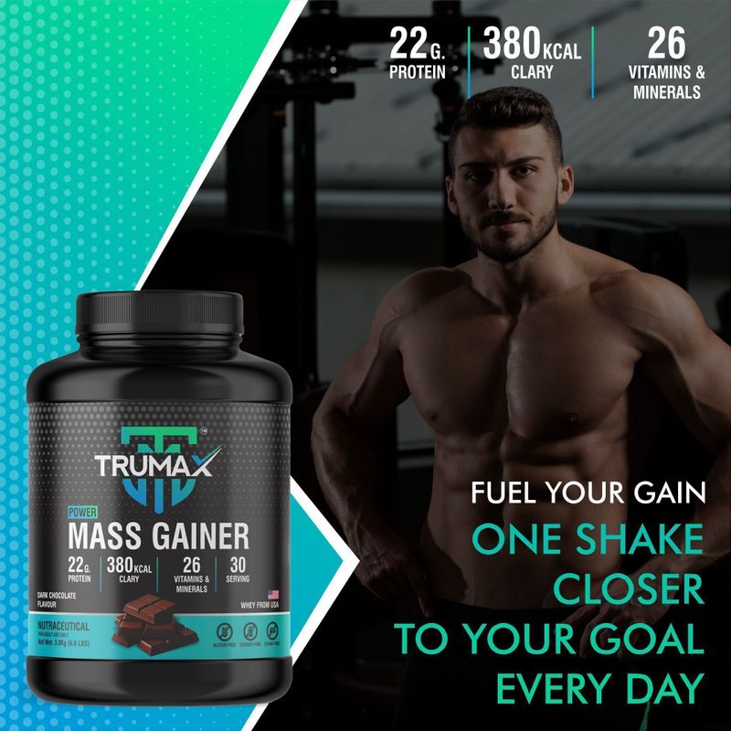 TRUMAX Power Mass Gainer 3kg Dark Chocolate - Image 6