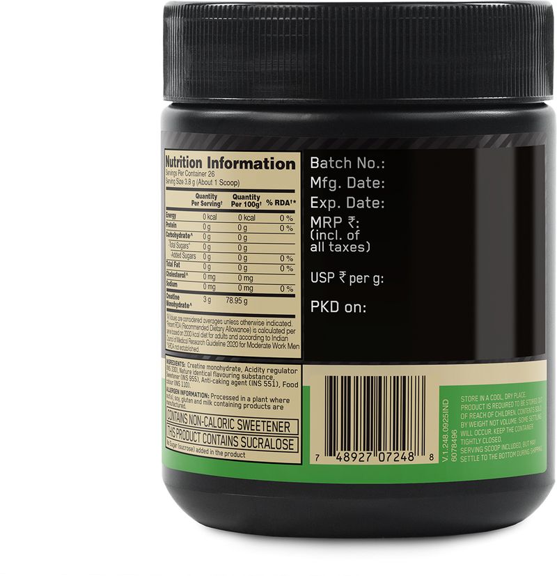 Optimum Nutrition Micronized Creatine Powder 100g - Image 3