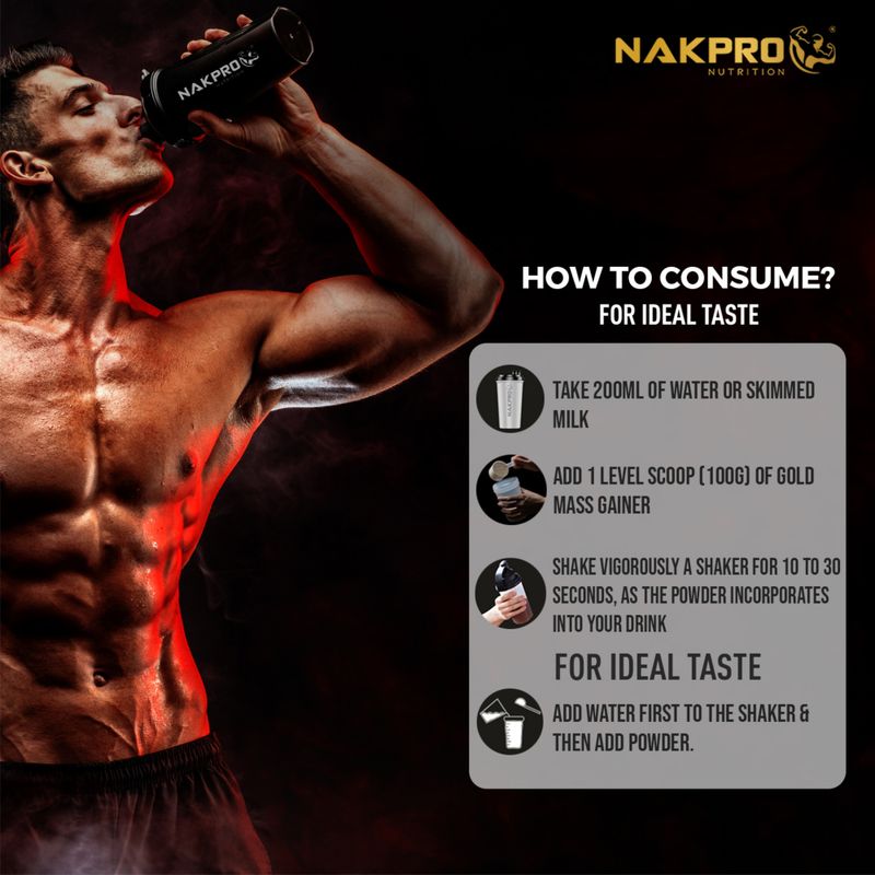 Nakpro Mass Gainer Protein Powder 1 kg - Image 5