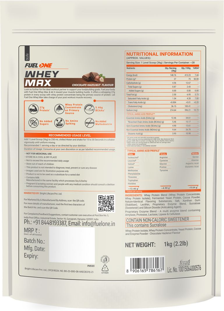 FUELONE Whey Max Protein Blend 27g - Image 6