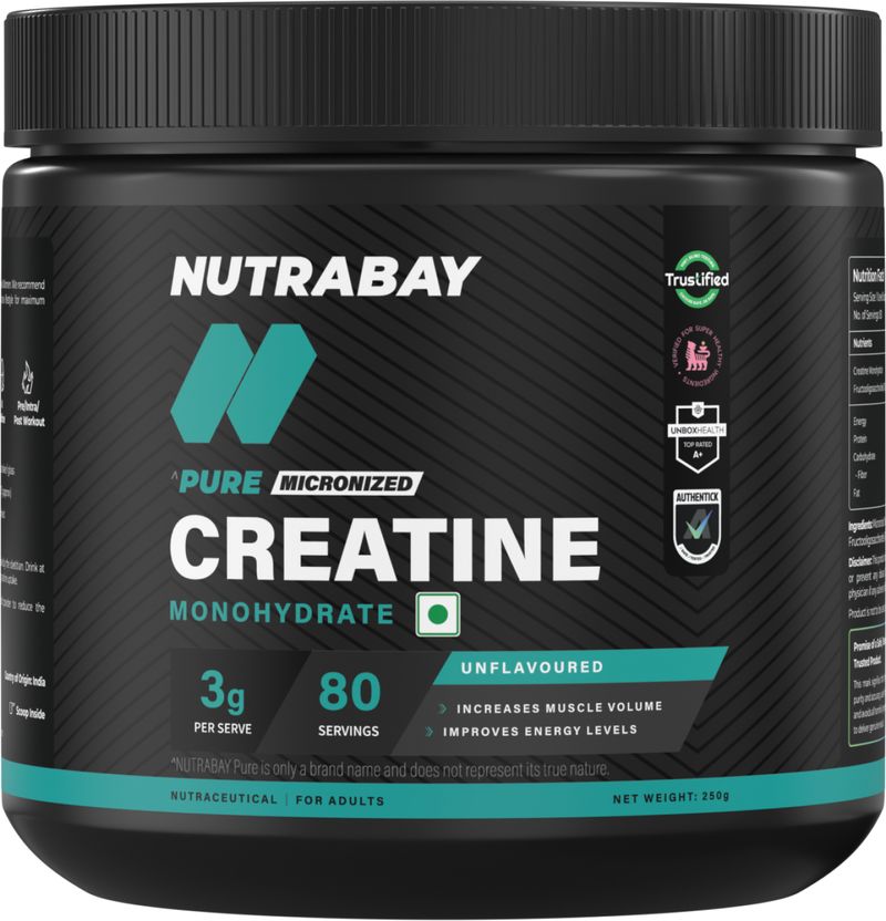 Nutrabay Pure Series Micronised Creatine Monohydrate 83 Servings - Image 2