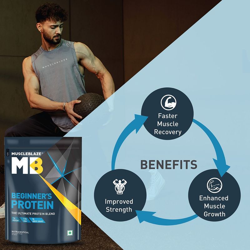 MUSCLEBLAZE Beginner's Whey Protein 152g - Image 3