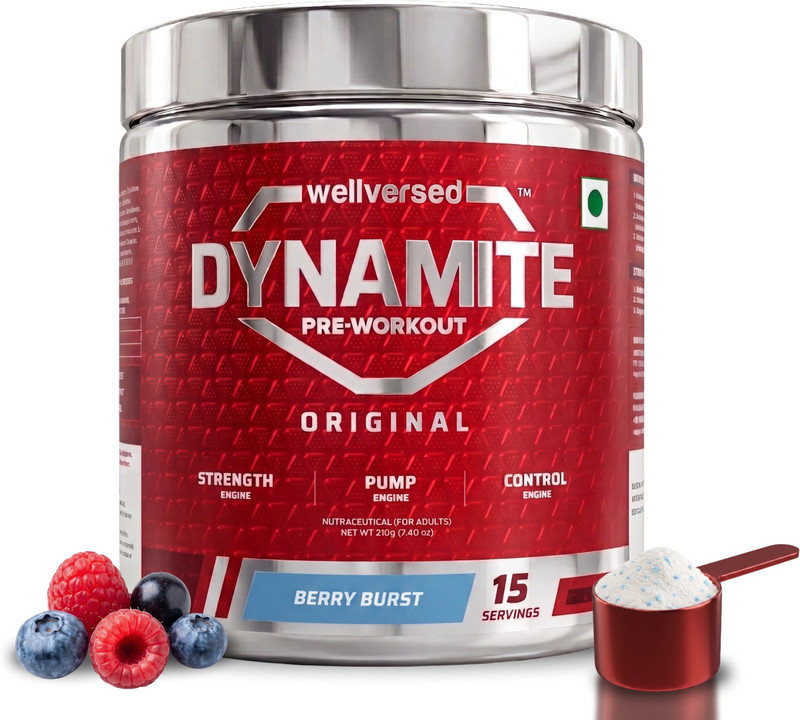 Pre-Workout for Men (15 servings) Pre Workout (210 g, Berry Burst)