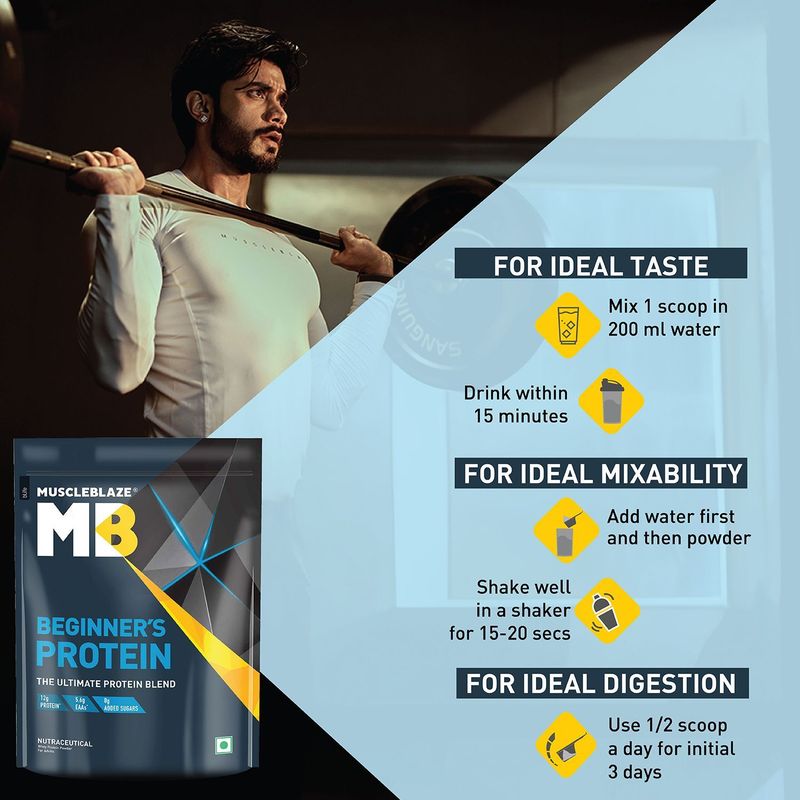MUSCLEBLAZE Beginner's Whey Protein 152g - Image 5