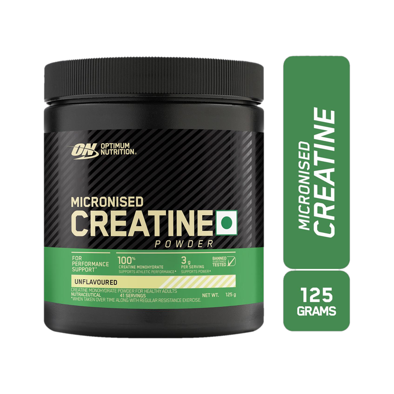 Optimum Nutrition (ON) Micronised Monohydrate Creatine 125 g, Unflavored