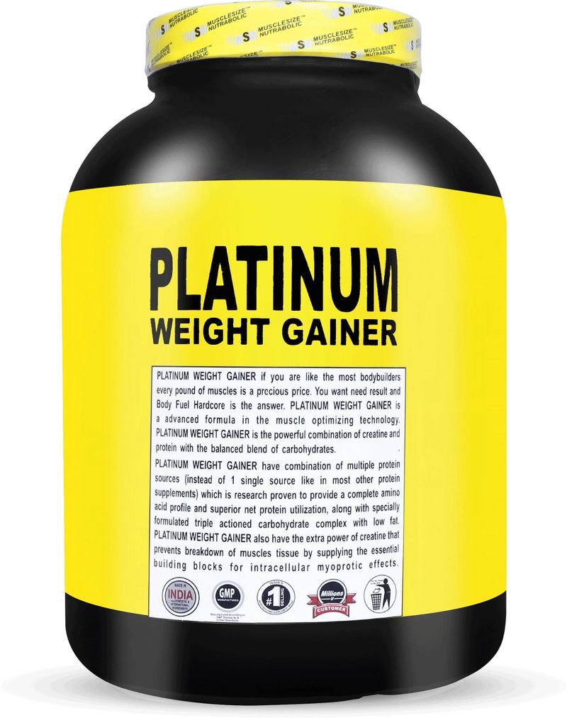 MUSCLE SIZE Platinum Weight Gainer 2.7kg - Image 4