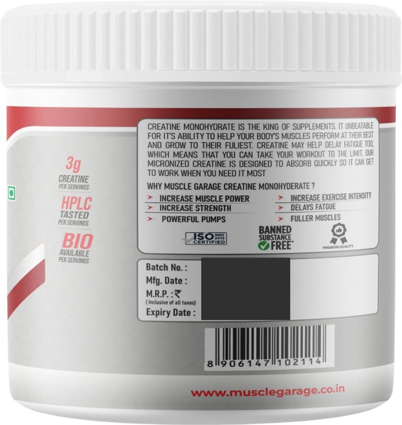 Muscle Garage Creatine Monohydrate 100g - Image 3