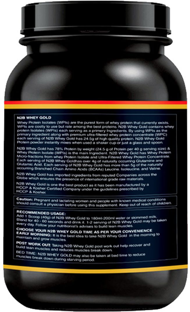 N2B Nutrition Whey Gold Whey Protein Isolate - Image 4