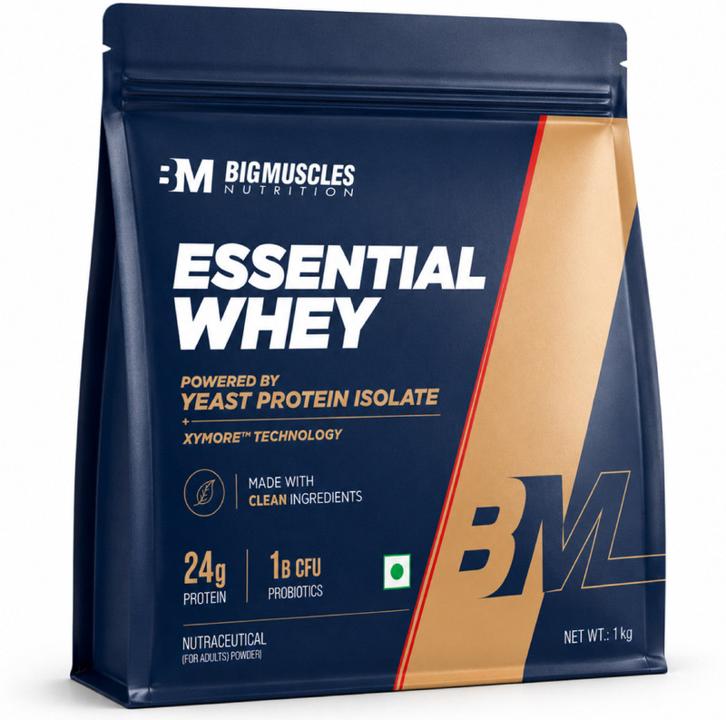 BIGMUSCLES NUTRITION Essential Whey Protein (1 kg, Dutch Chocolate)