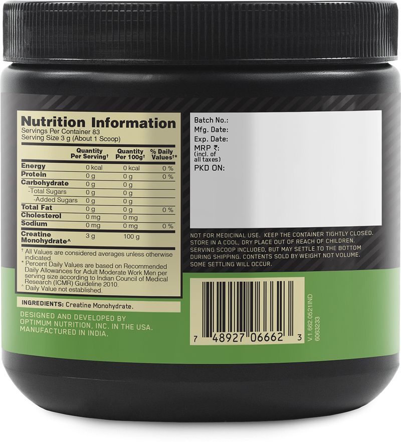 Optimum Nutrition Micronised Creatine Powder 250g - Image 4