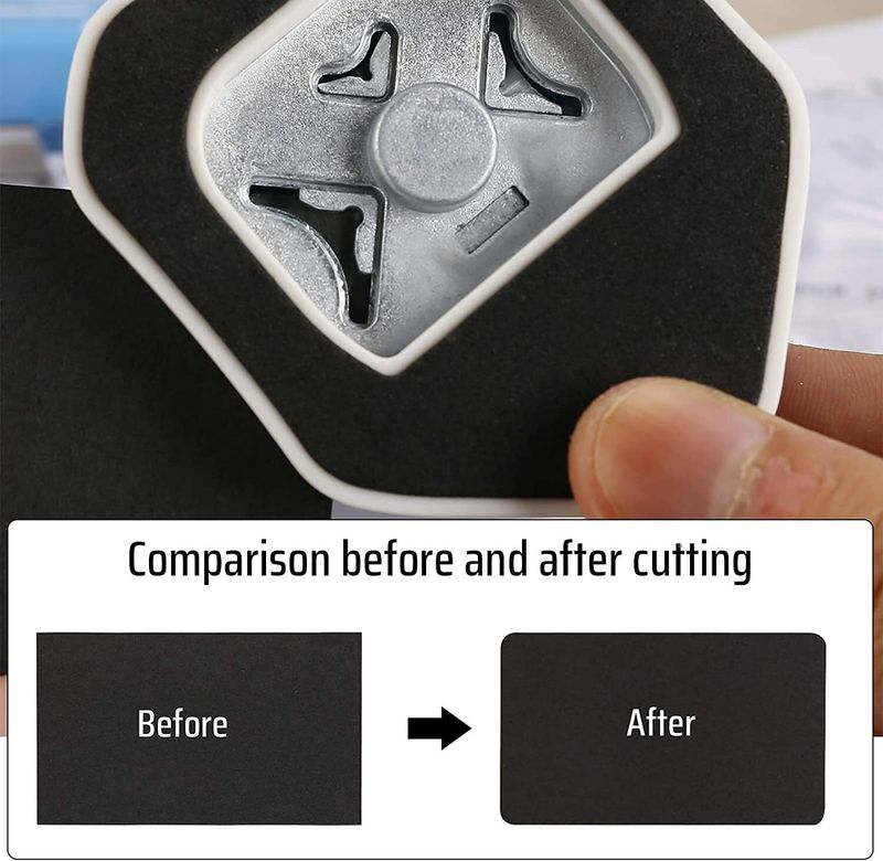KUNYA 3 in 1 Corner Cutter Punch for DIY Art And Crafts Photo Cutter Punches & Punching Machines (Set Of 1, Multicolor) - Image 7