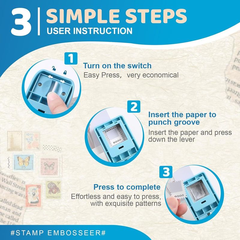 Stampora Professional Stamp Puncher Tool for Collectors - Image 5