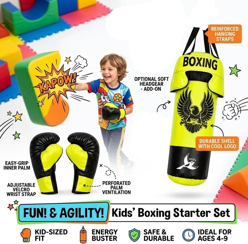 Koel Hanging Boxing Punching Bag Set - Image 5