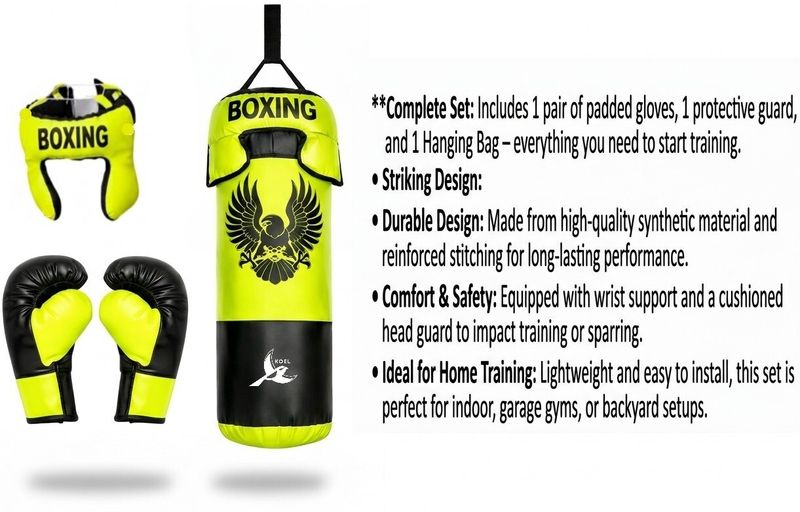 Koel Hanging Boxing Punching Bag Set - Image 3