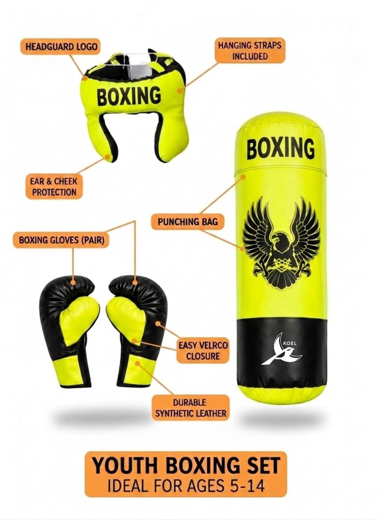 Koel Hanging Boxing Punching Bag Set - Image 4