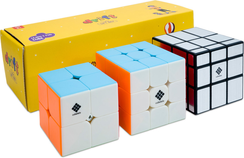 Cubelelo Drift 2x2, 3x3 Stickerless & Silver Mirror Cube Gift Box