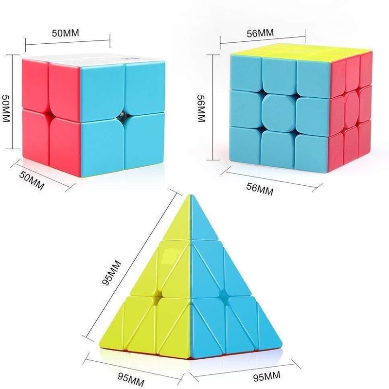 ZUNBELLA Cube Combo Set 2x2, 3x3 & Pyramid - Image 3