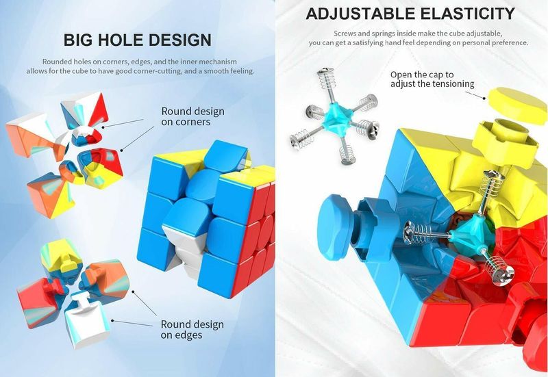 D ETERNAL 3x3 High Speed Stickerless Magic Cube - Image 6