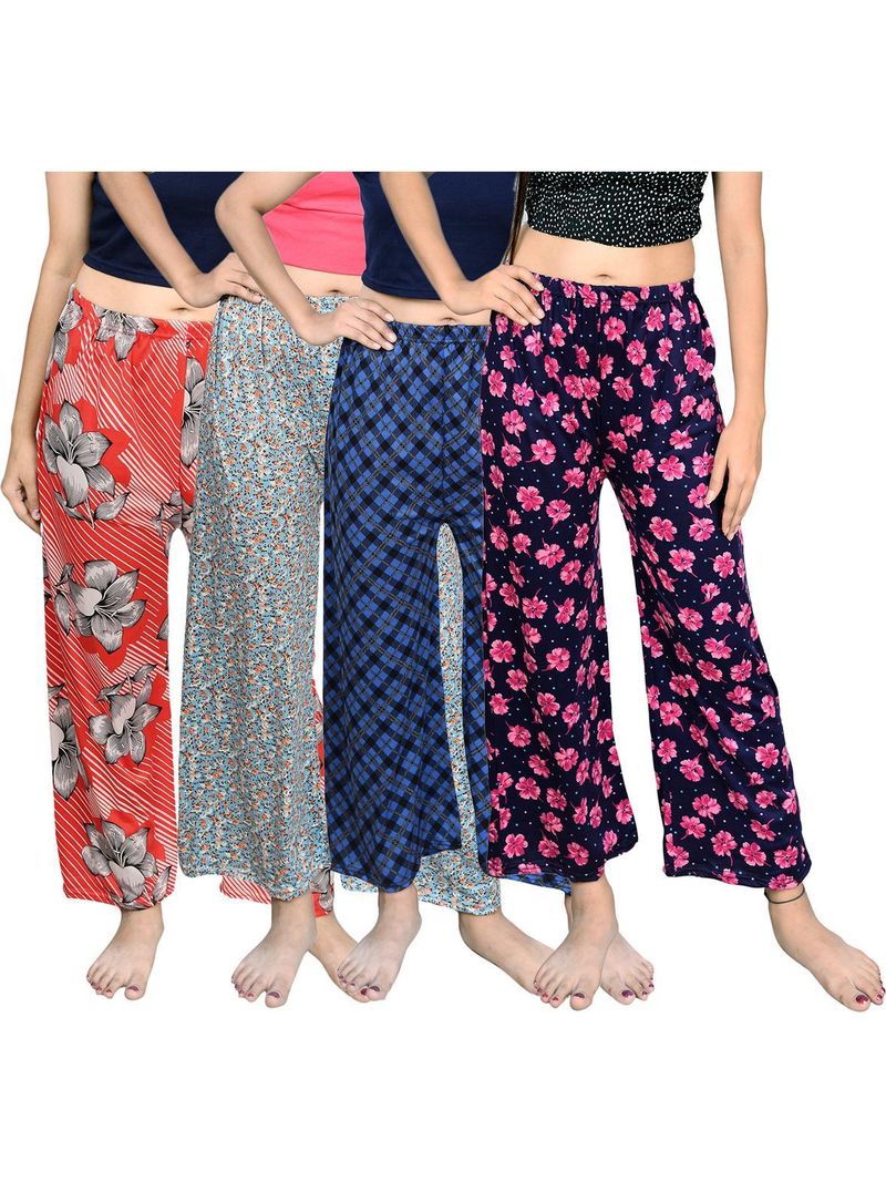 TVESA Women's Pack of 4 Polycotton Printed Pajamas - Image 2