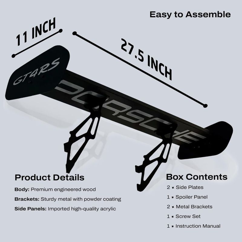 Buildxtreme Wall Mounted Car Spoiler Shelf - Image 4