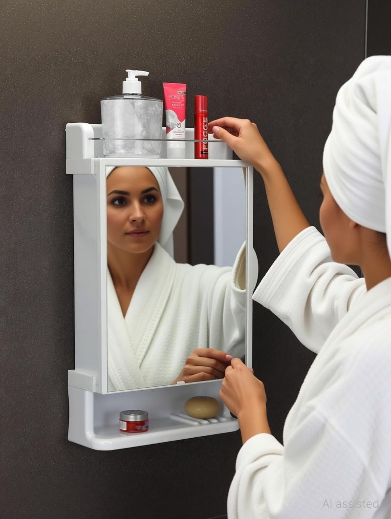 iSTAR Acrylic Wall Shelf Bathroom Cabinet - Image 4