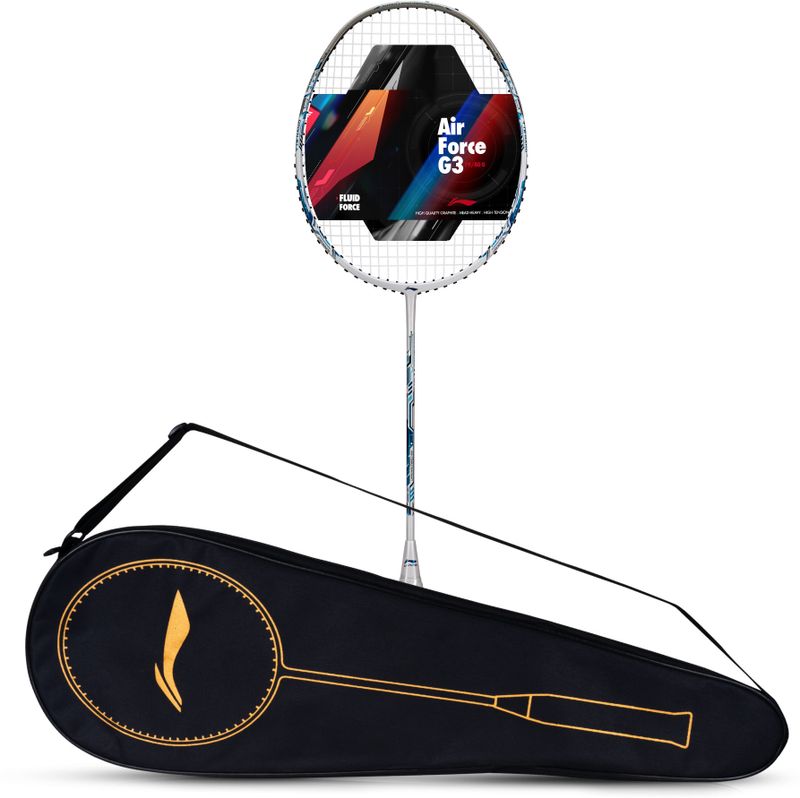 LI-NING Air - Force 77 G3 White, Silver, Blue Badminton Racquet - Image 3