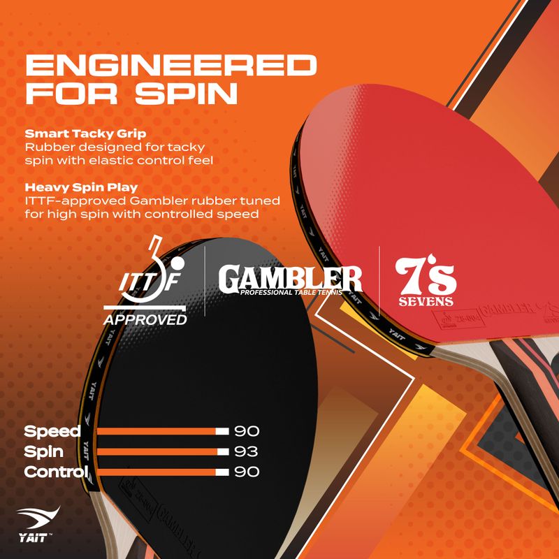 Yait Sports Rally Pro TT Racket Multicolor - Image 5