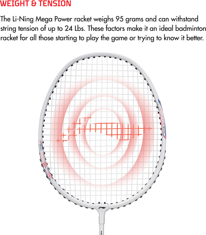Li Ning Racket Photo Price History of LI-NING Mega Power MP 7 - Pack of 2 + 1 Full Cover ...