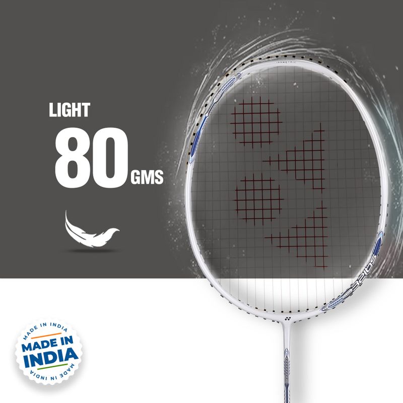 YONEX Astrox Attack 9 White Strung Badminton Racquet (80g) - Image 5
