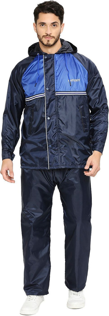 Colorblock Men Rain Suit