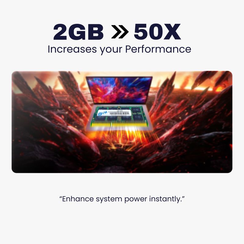 EVM 2GB DDR3 Laptop RAM (Black) - Image 4