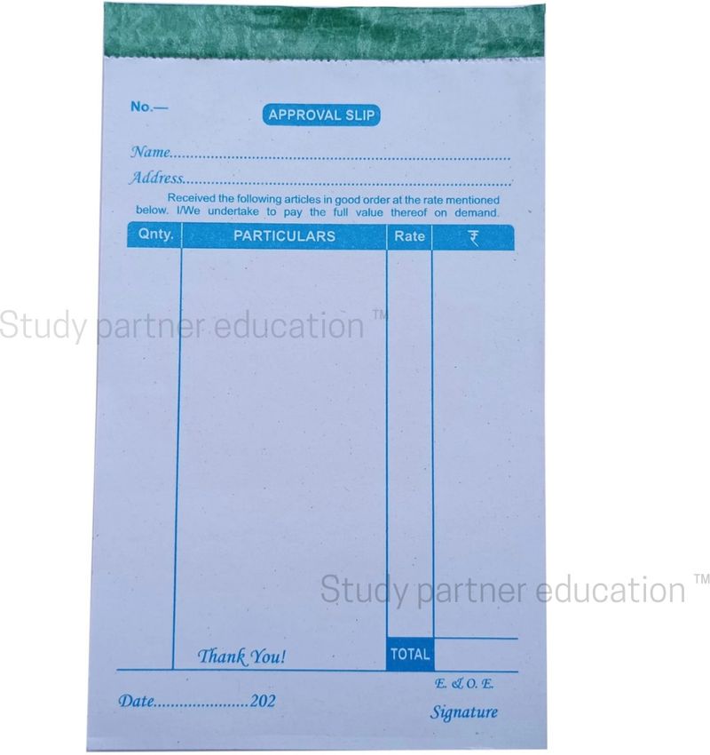 study partner TM Approval Slip Estimate Book 70 Pages - Image 3