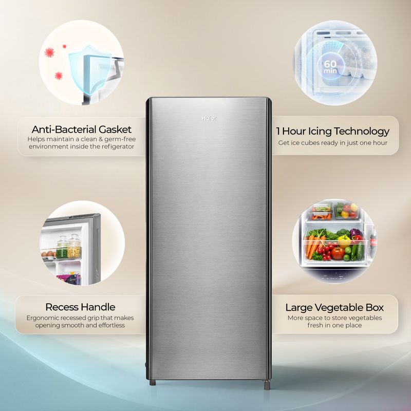 Haier 190 L Direct Cool Single Door 4 Star Refrigerator - Image 3